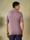 Mauve Knitted Polo Tshirt