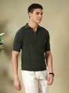 Olive Green Old Money Concept T-Shirt