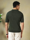 Olive Green Old Money Concept T-Shirt