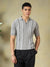 Grey Zipper Polo Tshirt