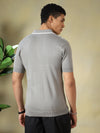 Grey Zipper Polo Tshirt